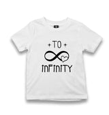 To Infinity Kid's White Tshirt - Premium  from W.E.N.S. WIND - Just 5990! Shop now at W.E.N.S. WIND