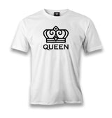King And Queen - Queen Men's White Tshirt - Premium  from W.E.N.S. WIND - Just 6490! Shop now at W.E.N.S. WIND