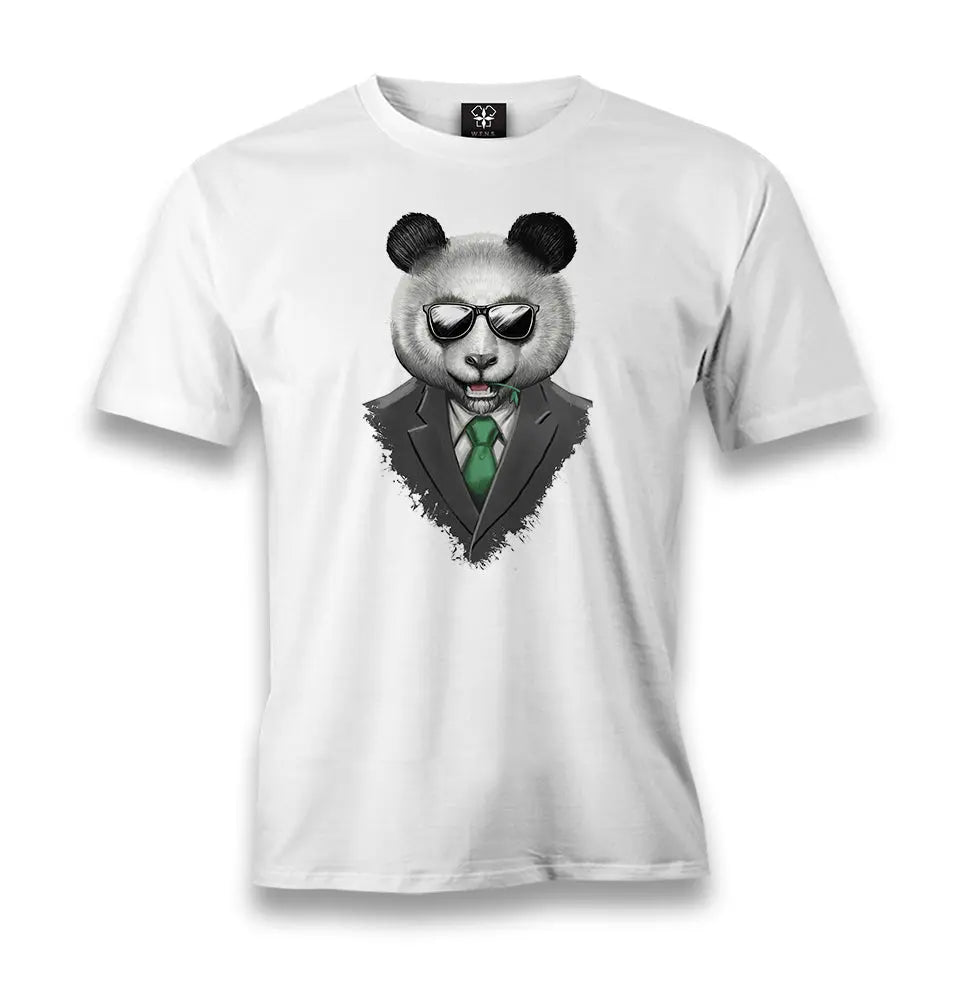 Panda - Charisma Men's White Tshirt - Premium  from W.E.N.S. WIND - Just 6490! Shop now at W.E.N.S. WIND