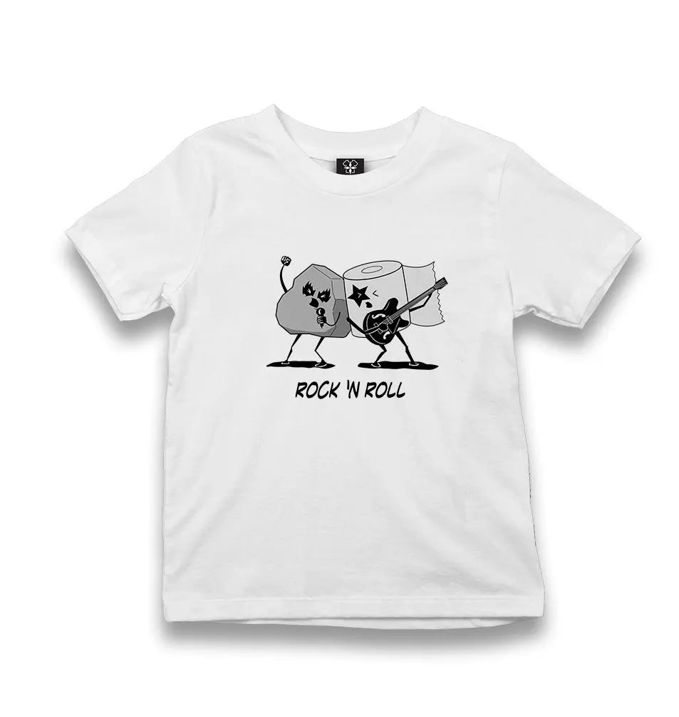 Rockn Roll Stars Kid's White Tshirt - Premium  from W.E.N.S. WIND - Just 5990! Shop now at W.E.N.S. WIND