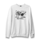 Rockn Roll Stars Unisex White Sweatshirt - Premium  from W.E.N.S. WIND - Just 10990! Shop now at W.E.N.S. WIND