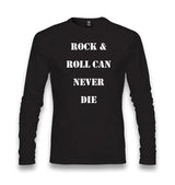 Rock'n Roll Can Never Die Unisex Black Longsleeve - Premium  from W.E.N.S. WIND - Just 7990! Shop now at W.E.N.S. WIND