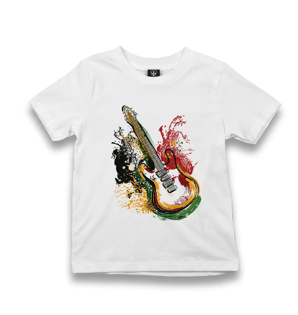Guitar Colors Kid's White Tshirt - Premium  from W.E.N.S. WIND - Just 5990! Shop now at W.E.N.S. WIND