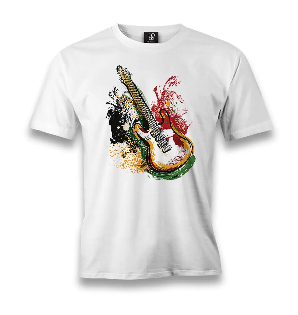 Guitar Colors Men's White Tshirt - Premium  from W.E.N.S. WIND - Just 6490! Shop now at W.E.N.S. WIND