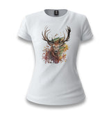 Deer Forest White Women T-shirt - Premium  from W.E.N.S. WIND - Just 6490! Shop now at W.E.N.S. WIND