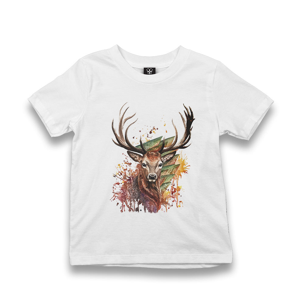 Deer Forest Kid's White Tshirt - Premium  from W.E.N.S. WIND - Just 5990! Shop now at W.E.N.S. WIND