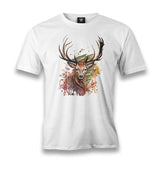 Deer Forest Men's White Tshirt - Premium  from W.E.N.S. WIND - Just 6490! Shop now at W.E.N.S. WIND