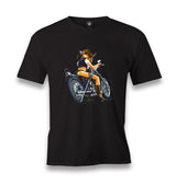 Motorcycle - Biker Girl Men's Black Tshirt - Premium  from W.E.N.S. WIND - Just 6490! Shop now at W.E.N.S. WIND