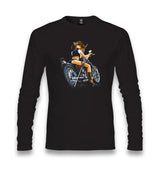 Motorcycle - Biker Girl Unisex Black Longsleeve - Premium  from W.E.N.S. WIND - Just 7990! Shop now at W.E.N.S. WIND