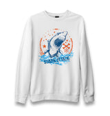 Shark Attack Unisex White Sweatshirt - Premium  from W.E.N.S. WIND - Just 10990! Shop now at W.E.N.S. WIND