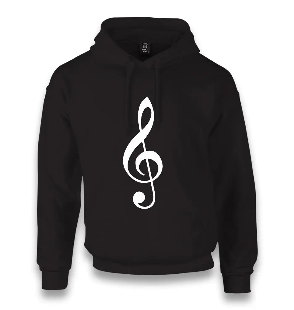 Musical Note - Harmonic Symbol Unisex Black Hoodie - Premium  from W.E.N.S. WIND - Just 11990! Shop now at W.E.N.S. WIND