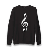 Musical Note - Harmonic Symbol Unisex Black Sweatshirt - Premium  from W.E.N.S. WIND - Just 10990! Shop now at W.E.N.S. WIND