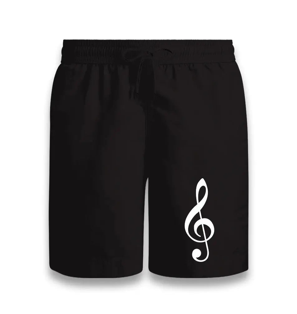 Musical Note - Harmonic Symbol Black Shorts - Premium  from W.E.N.S. WIND - Just 7990! Shop now at W.E.N.S. WIND