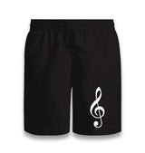 Musical Note - Harmonic Symbol Black Shorts - Premium  from W.E.N.S. WIND - Just 7990! Shop now at W.E.N.S. WIND