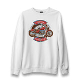 Model Motorcycle Unisex White Sweatshirt - Premium  from W.E.N.S. WIND - Just 10990! Shop now at W.E.N.S. WIND