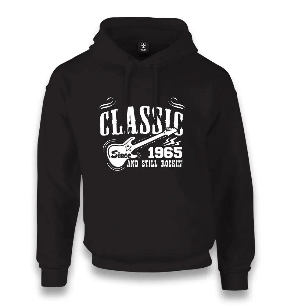 Since 1965 - And Still Rockin Unisex Black Hoodie - Premium  from W.E.N.S. WIND - Just 11990! Shop now at W.E.N.S. WIND