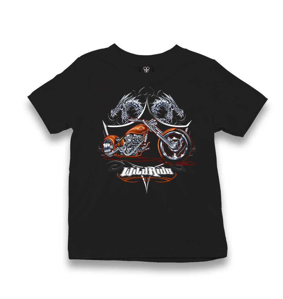 Motorcycle - Motor Ride Kid's Black T-shirt - Premium  from W.E.N.S. WIND - Just 5990! Shop now at W.E.N.S. WIND