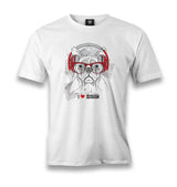 Dog - Music Men's White Tshirt - Premium  from W.E.N.S. WIND - Just 6490! Shop now at W.E.N.S. WIND