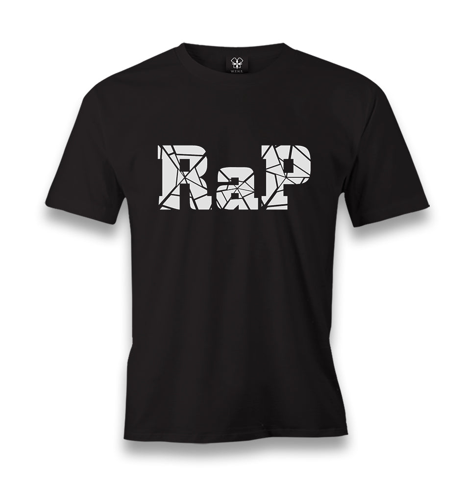 RAP Logo Men's Black Tshirt - Premium Men's T-shirt from W.E.N.S. WIND - Just 6490! Shop now at W.E.N.S. WIND