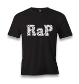 RAP Logo Men's Black Tshirt - Premium Men's T-shirt from W.E.N.S. WIND - Just 6490! Shop now at W.E.N.S. WIND
