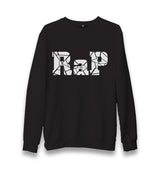 RAP Logo Unisex Black Sweatshirt - Premium Unisex Sweatshirt from W.E.N.S. WIND - Just 10990! Shop now at W.E.N.S. WIND