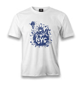 New York - Statue Of Liberty Men's White Tshirt - Premium  from W.E.N.S. WIND - Just 6490! Shop now at W.E.N.S. WIND