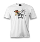 Dancing With Glasses Men's White Tshirt - Premium  from W.E.N.S. WIND - Just 6490! Shop now at W.E.N.S. WIND