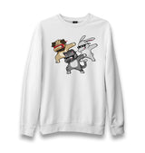 Dancing With Glasses Unisex White Sweatshirt - Premium  from W.E.N.S. WIND - Just 10990! Shop now at W.E.N.S. WIND