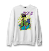 Rock n Roller Unisex White Sweatshirt - Premium  from W.E.N.S. WIND - Just 10990! Shop now at W.E.N.S. WIND