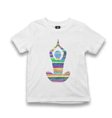 Yoga - Lines Kid's White Tshirt - Premium  from W.E.N.S. WIND - Just 5990! Shop now at W.E.N.S. WIND