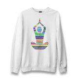 Yoga - Lines Unisex White Sweatshirt - Premium  from W.E.N.S. WIND - Just 10990! Shop now at W.E.N.S. WIND