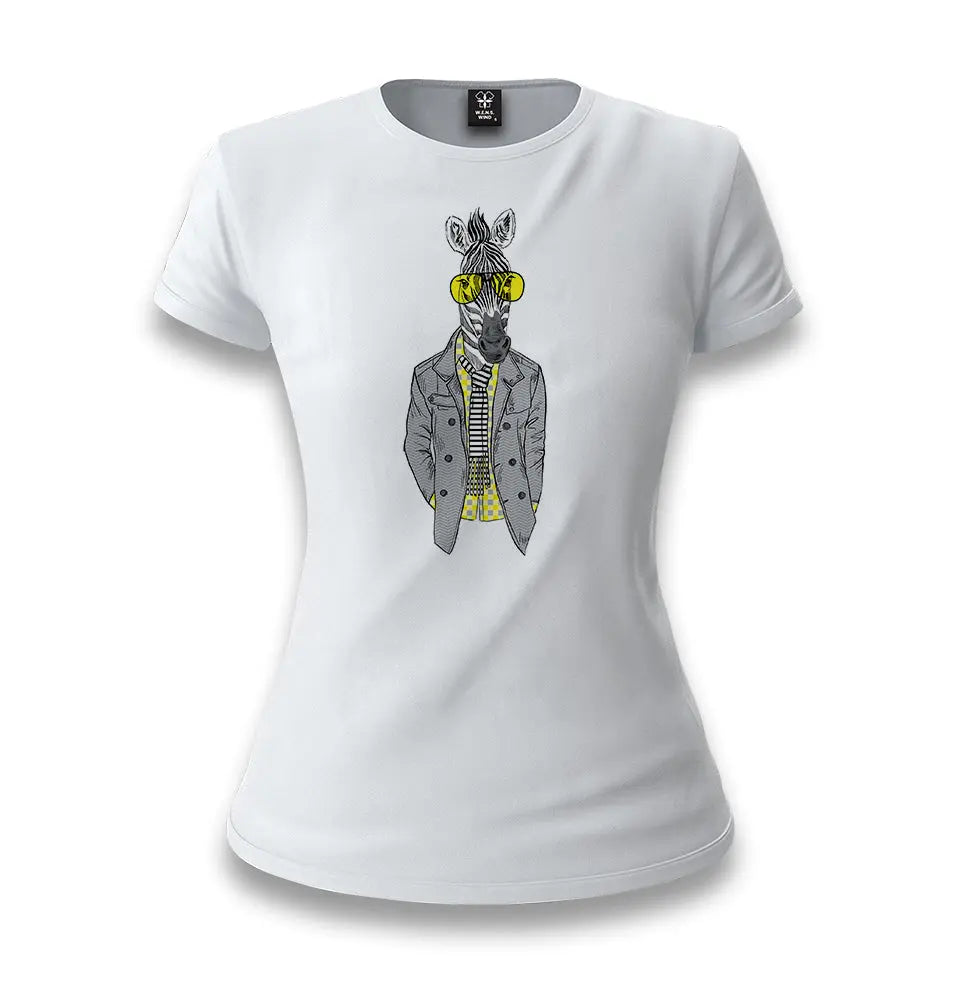 Zebra - Suit White Women T-shirt - Premium  from W.E.N.S. WIND - Just 6490! Shop now at W.E.N.S. WIND