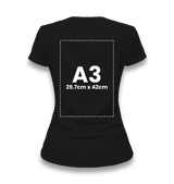 Customizable Black Women's T-Shirt - 1 Side - Premium  from W.E.N.S. WIND - Just 6990! Shop now at W.E.N.S. WIND