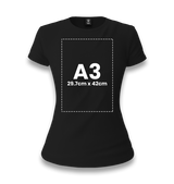 Customizable Black Women's T-Shirt - 1 Side - Premium  from W.E.N.S. WIND - Just 6990! Shop now at W.E.N.S. WIND