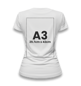 Customizable White Women's T-Shirt - 1 Side - Premium  from W.E.N.S. WIND - Just 6990! Shop now at W.E.N.S. WIND