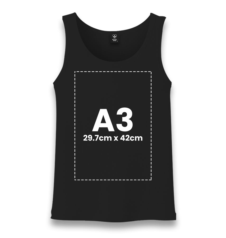 Customizable Black Unisex Tank Top - 1 Side - Premium  from W.E.N.S. WIND - Just 6990! Shop now at W.E.N.S. WIND