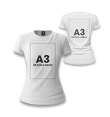 Customizable White Women's T-Shirt - 2 Side - Premium  from W.E.N.S. WIND - Just 7490! Shop now at W.E.N.S. WIND