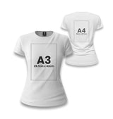 Customizable White Women's T-Shirt - 2 Side - Premium  from W.E.N.S. WIND - Just 7490! Shop now at W.E.N.S. WIND