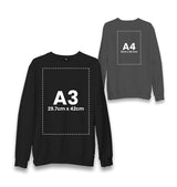 Customizable Adult Unisex Black Sweatshirt - 2 Side - Premium  from W.E.N.S. WIND - Just 11990! Shop now at W.E.N.S. WIND