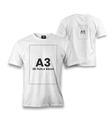 Customizable White Men's T-Shirt - 2 Side - Premium  from W.E.N.S. WIND - Just 7490! Shop now at W.E.N.S. WIND