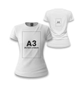 Customizable White Women's T-Shirt - 2 Side - Premium  from W.E.N.S. WIND - Just 7490! Shop now at W.E.N.S. WIND