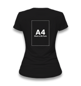 Customizable Black Women's T-Shirt - 1 Side - Premium  from W.E.N.S. WIND - Just 6990! Shop now at W.E.N.S. WIND