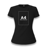 Customizable Black Women's T-Shirt - 1 Side - Premium  from W.E.N.S. WIND - Just 6990! Shop now at W.E.N.S. WIND