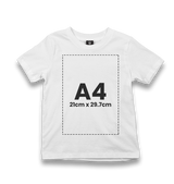 Customizable White Kid's T-shirt - 1 Side - Premium  from W.E.N.S. WIND - Just 6490! Shop now at W.E.N.S. WIND