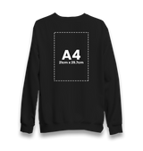 Customizable Adult Unisex Black Sweatshirt - 1  Side - Premium  from W.E.N.S. WIND - Just 11490! Shop now at W.E.N.S. WIND 