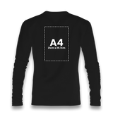 Customizable Unisex Black long sleeve -  1 Side - Premium  from W.E.N.S. WIND - Just 8490! Shop now at W.E.N.S. WIND