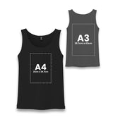 Customizable Black Unisex Tank Top - 2 Side - Premium  from W.E.N.S. WIND - Just 7490! Shop now at W.E.N.S. WIND