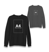 Customizable Adult Unisex Black Sweatshirt - 2 Side - Premium  from W.E.N.S. WIND - Just 11990! Shop now at W.E.N.S. WIND