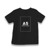 Customizable Black Kid's T-shirt - 1 Side - Premium  from W.E.N.S. WIND - Just 6490! Shop now at W.E.N.S. WIND