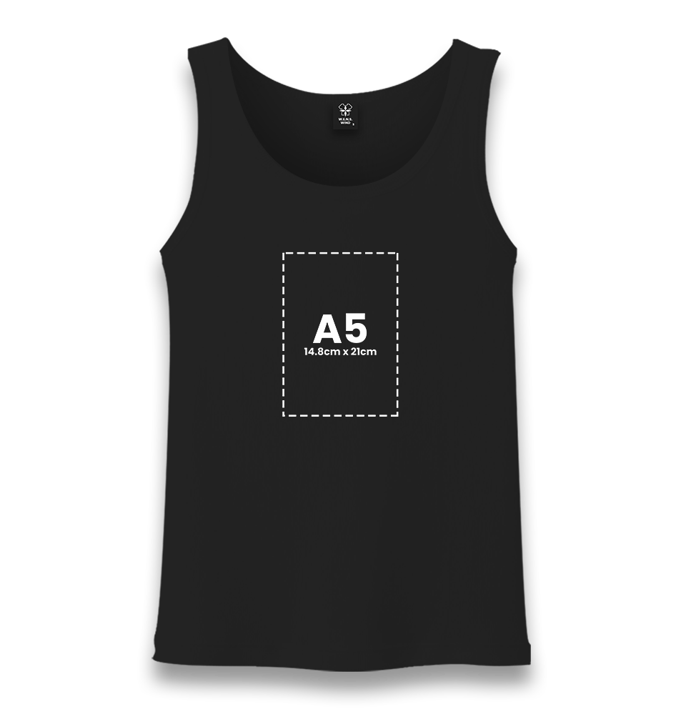 Customizable Black Unisex Tank Top - 1 Side - Premium  from W.E.N.S. WIND - Just 6990! Shop now at W.E.N.S. WIND